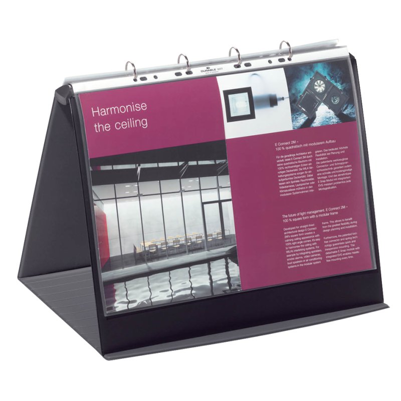 DURABLE tafel flipchart DURASTAR, A3 dwarsformaat, zwart