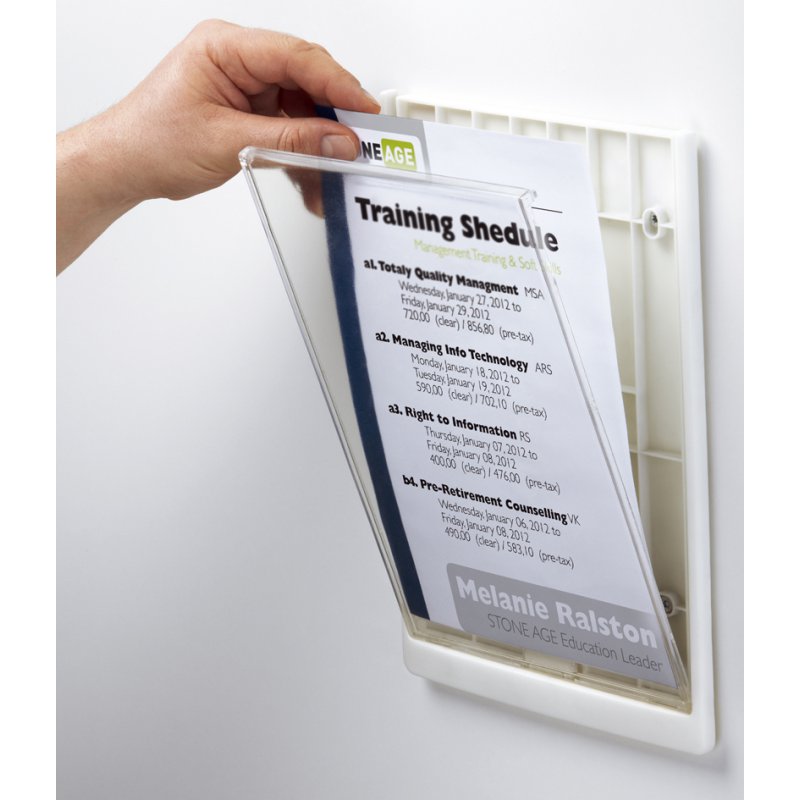 DURABLE deurbordje CLICK SIGN A4, wit, 210×297 mm