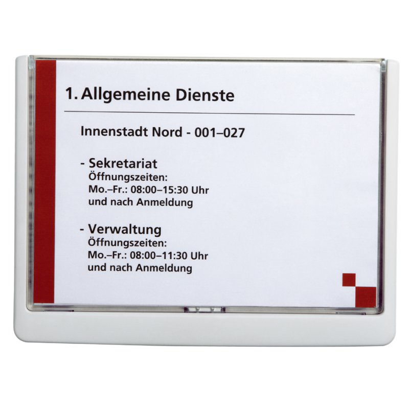 DURABLE deurbordje CLICK SIGN, A5, grafiet