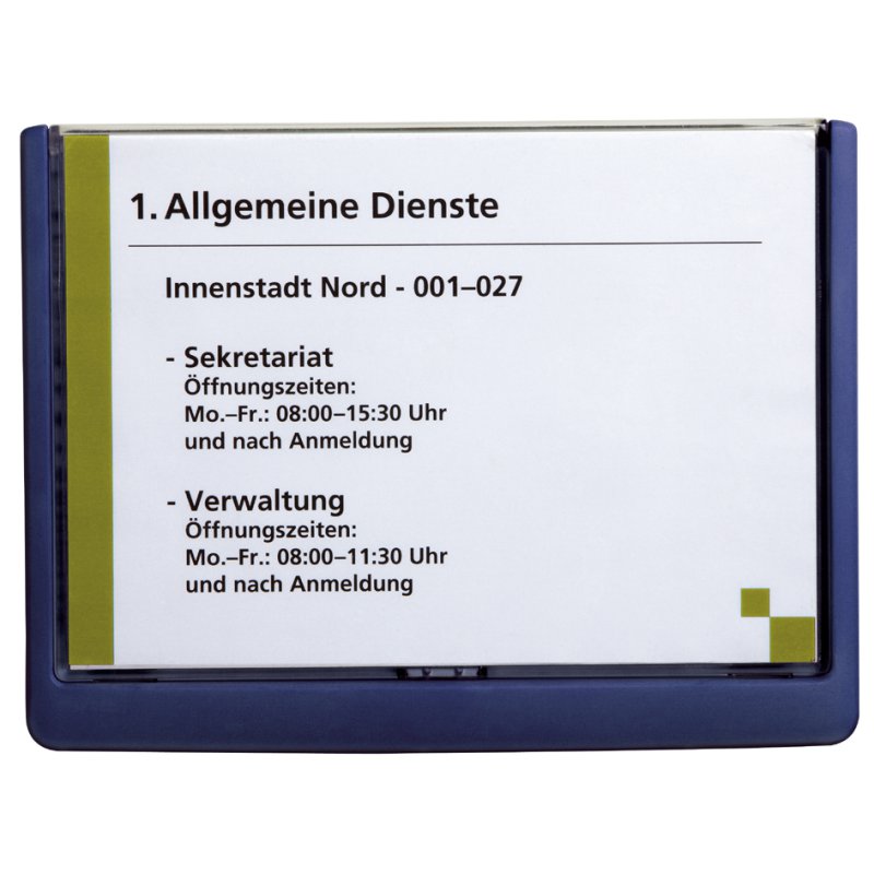 DURABLE deurbordje CLICK SIGN, A5, grafiet