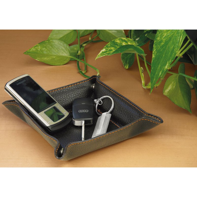 WEDO broekzak-organizer, kunstleder, bruin, 150×150×35 mm