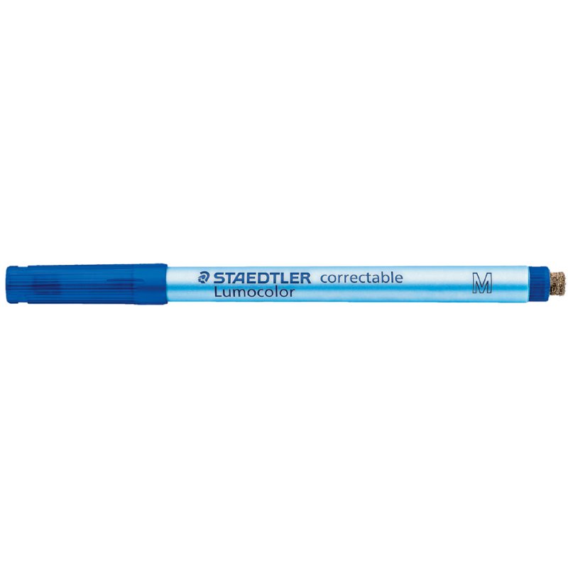STAEDTLER Lumocolor uitwisbare marker, zwart, 0,6 mm, ronde punt