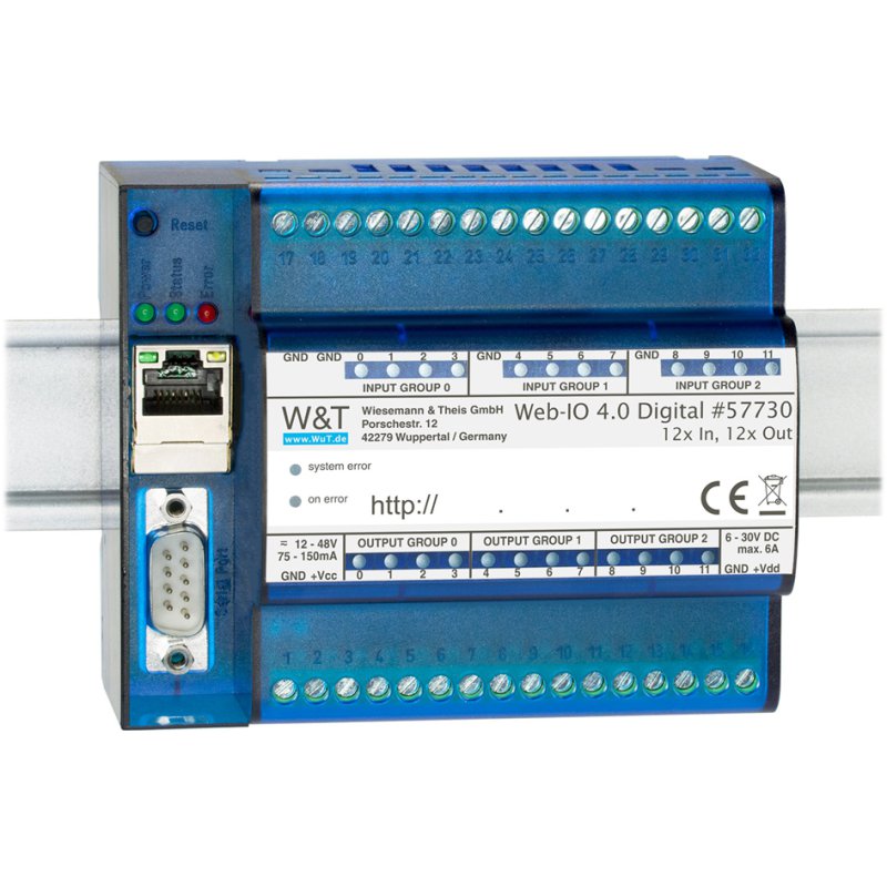 W&T module d'alimentation rail DIN, 24V DC, 3,83A, 92W