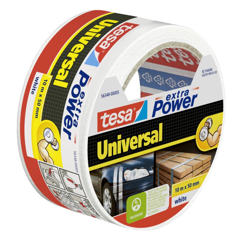 tesa ruban adhésif Extra Power Universal, argent, 50 mm × 10 m