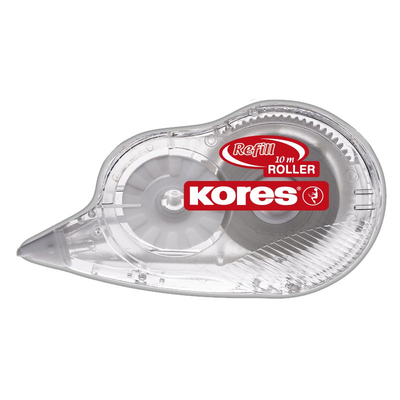 Kores correctieroller, navulbaar, transparant, 4,2 mm × 10 m