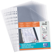 Oxford insteekmappen A4, PP 0,06 mm, glashelder, 100 stuks