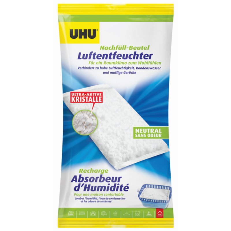 UHU déshumidificateur d'air, recharge, 450 grammes, jusqu'à 45 m³