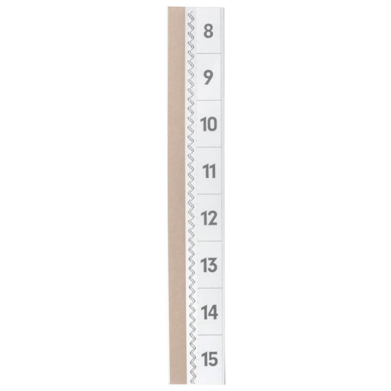 DURABLE intercalaires TABFIX transparent, 3 lignes, auto-adhésif, 5 bandes