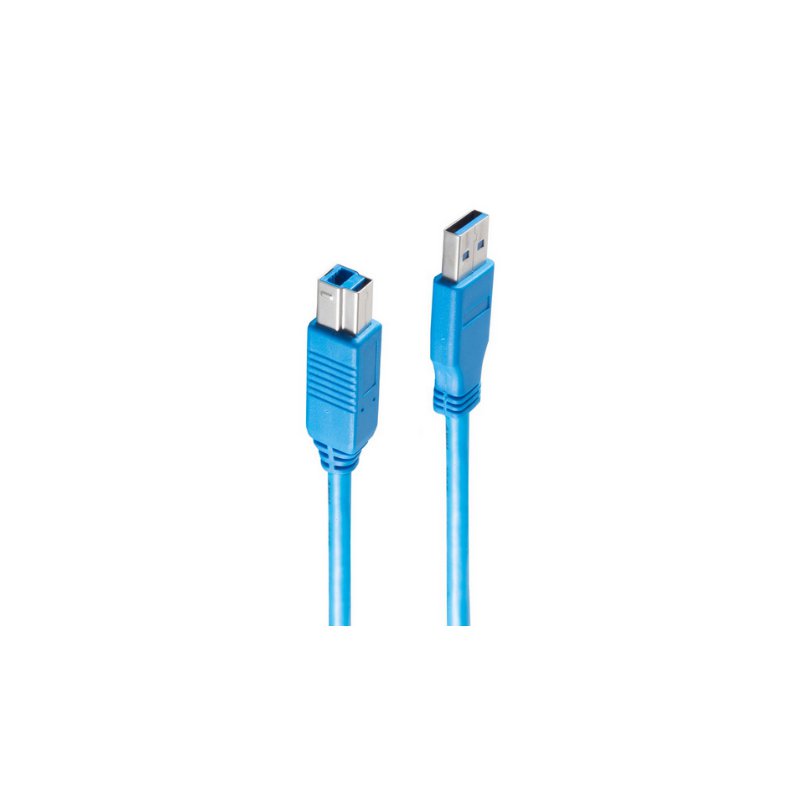 shiverpeaks USB 3.0 kabel A-stekker naar B-stekker, blauw, 3 meter