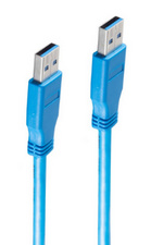 shiverpeaks USB 3.0 kabel A naar A, blauw, 0,5 m, 5000 Mbit/s