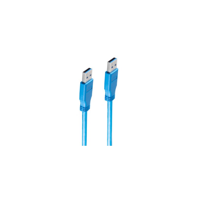 shiverpeaks Câble USB 3.0 A vers A, bleu, 1 mètre, 5.000 Mbit/s
