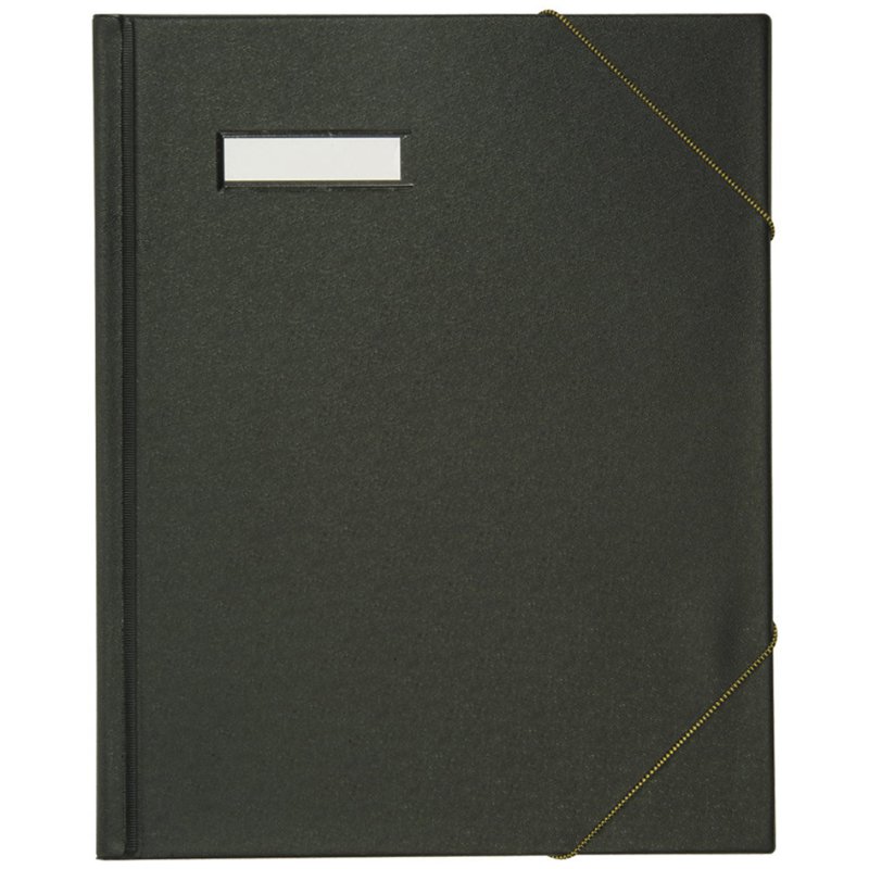ELBA classeur A4 PVC avec pince angulaire, noir, 300 feuilles