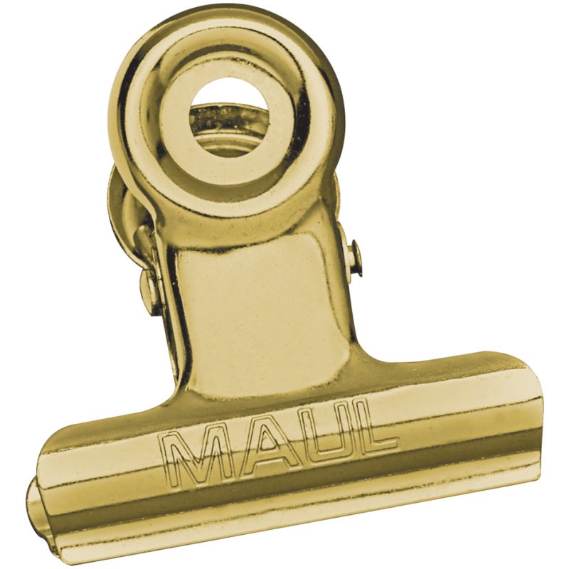 MAUL metalen papierklem, nikkel, 30 mm breed, 10 stuks