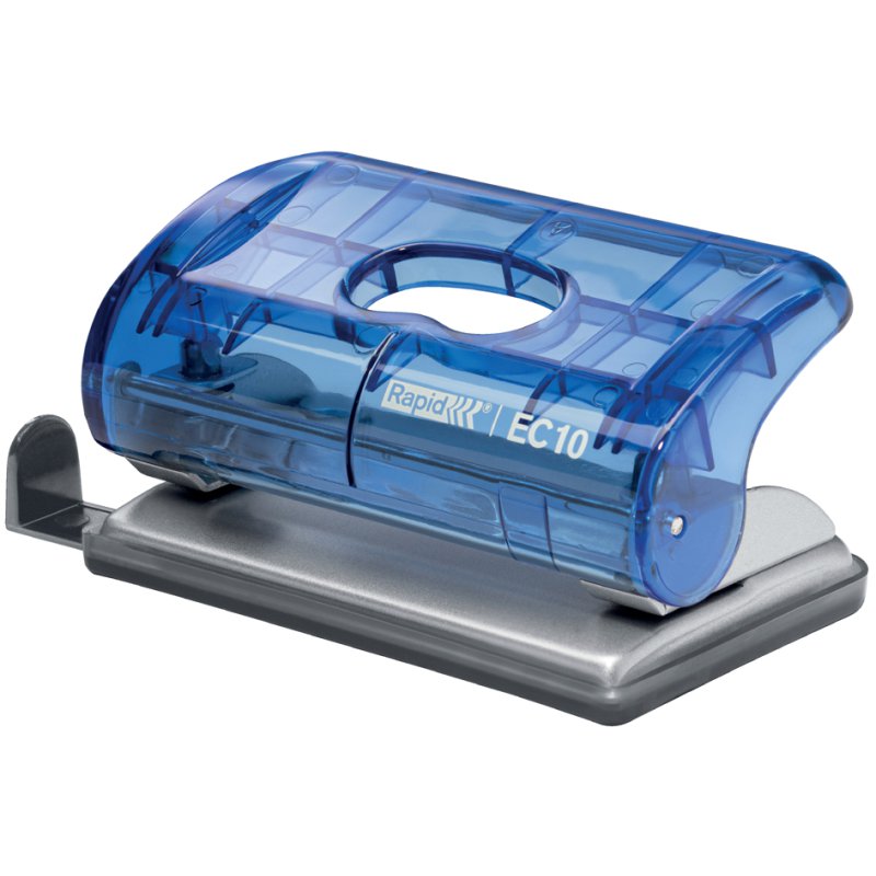 Rapid X Ray perforateur EC 10, bleu-transparent, 10 feuilles