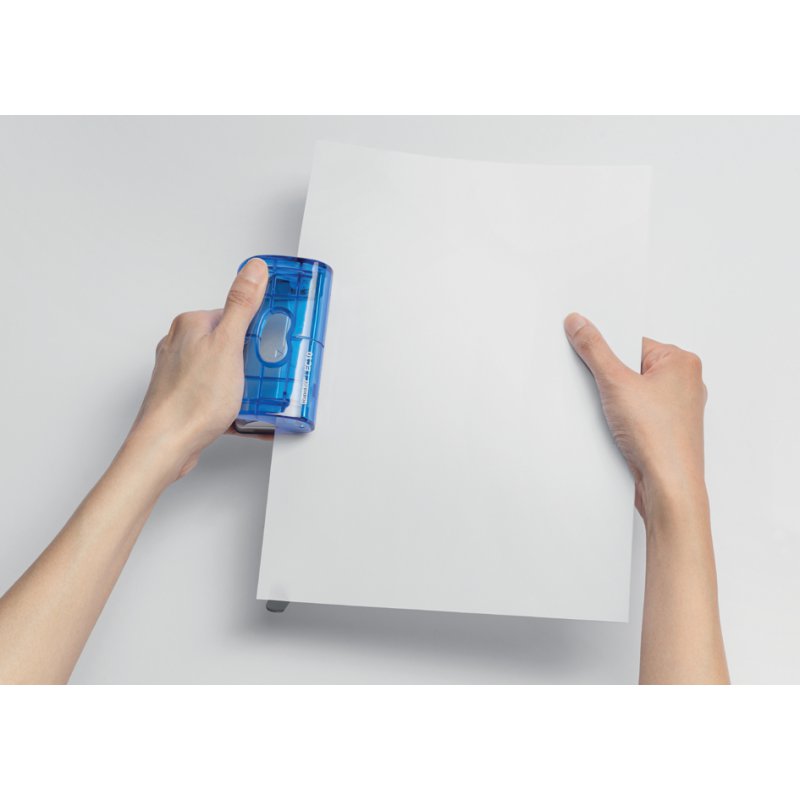 Rapid X Ray perforateur EC 10, bleu-transparent, 10 feuilles