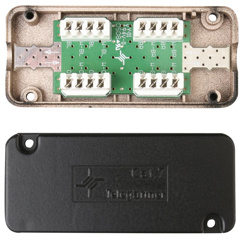 TELEGÄRTNER connection module category 7A, 8×8 cables