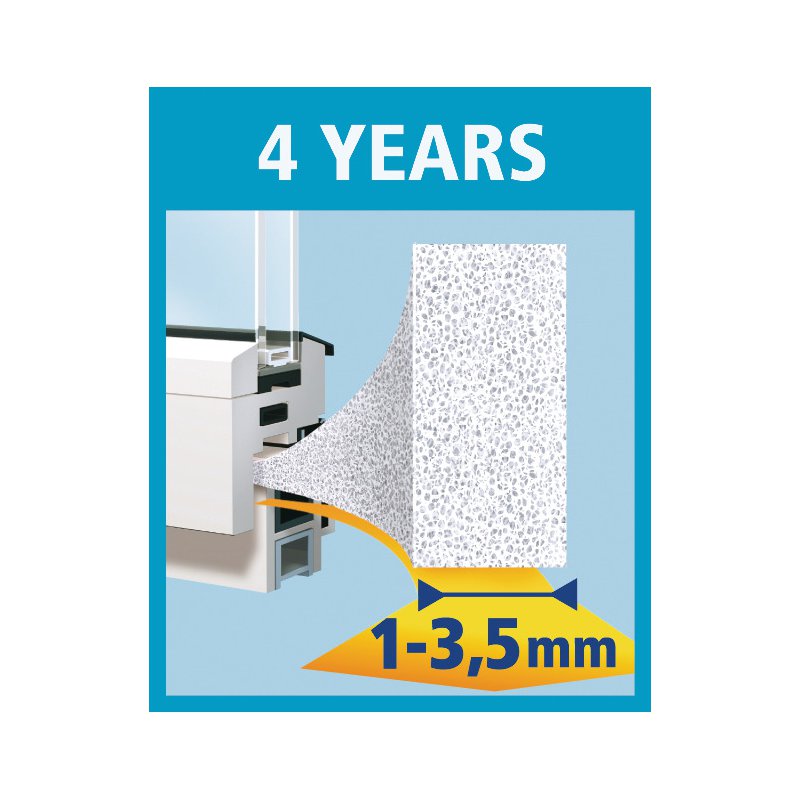 tesa Moll joint mousse I-profil, brun, 9 mm × 6 m