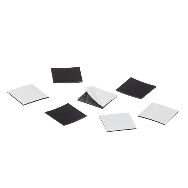 magnetoplan Takkis pastilles magnétiques auto-adhésives, 15×15 mm, noir, 140 pièces