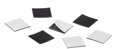 magnetoplan Takkis magnetische kleefplakkers, 20×20 mm, zwart, 60 stuks