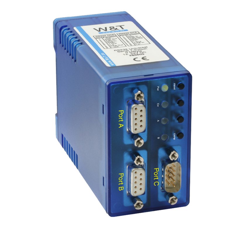 W&T commutateur série 2 ports, RS232, pour 2 ordinateurs