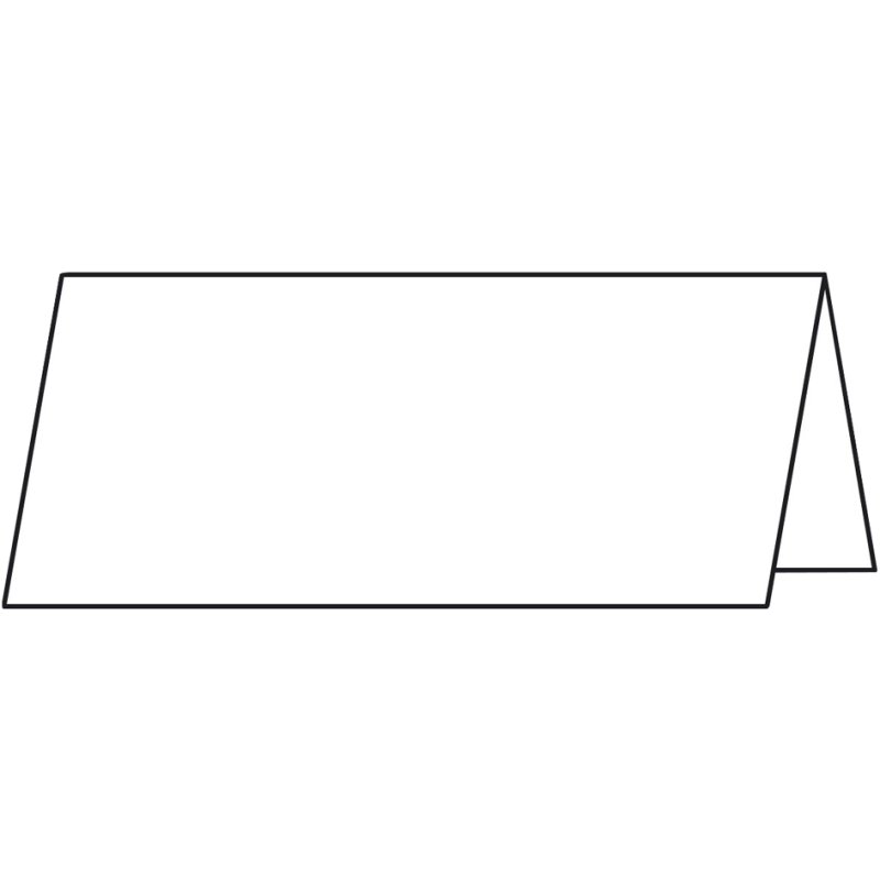 Sigel cartes de table, blanc pur, 185 g/m², 100×60/120 mm, 40 pièces