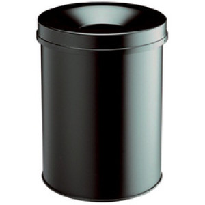 DURABLE prullenbak SAFE rond, 60 liter, grijs