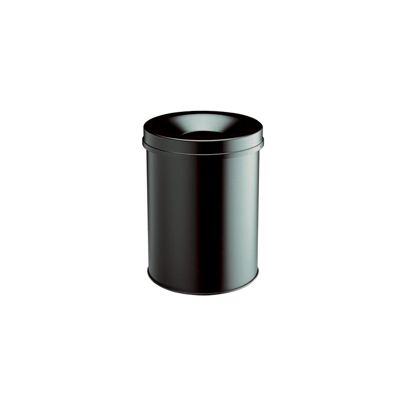 DURABLE prullenbak SAFE rond, 60 liter, zwart