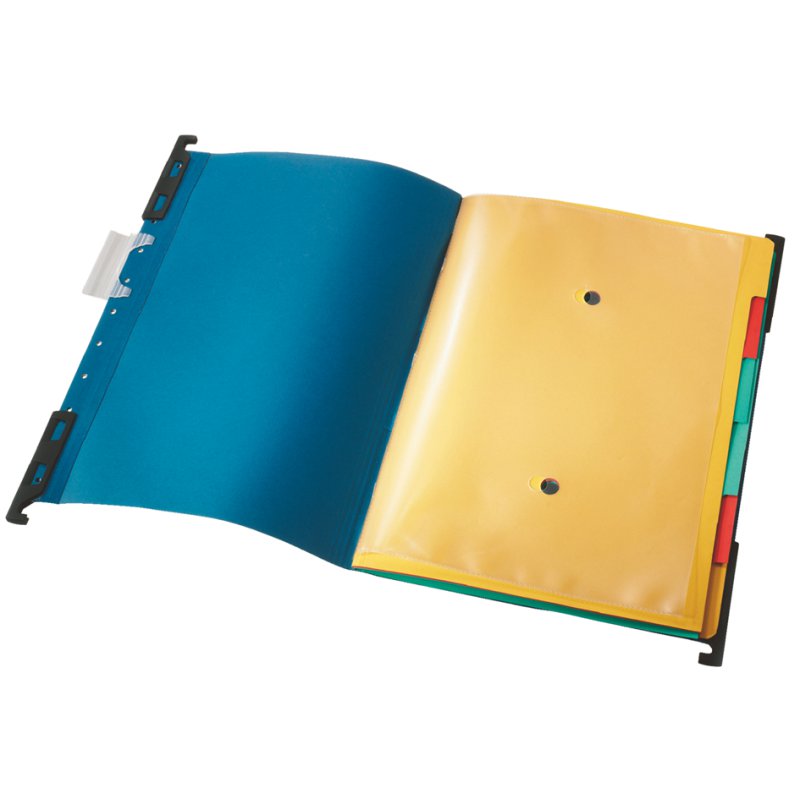 LEITZ Classeur mobile Divide-It-Up, A4, bleu, 6 compartiments