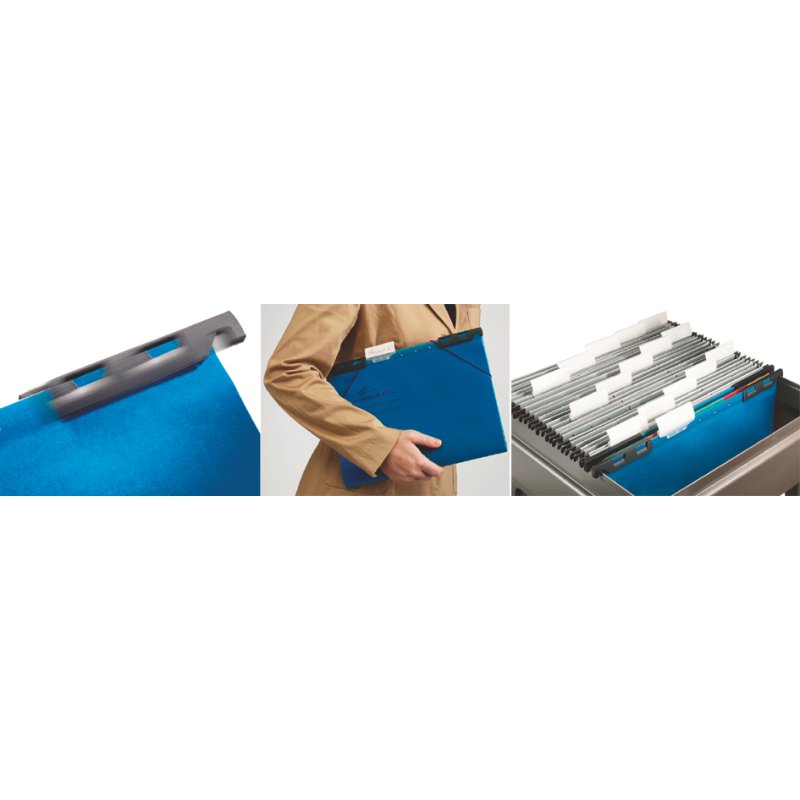 LEITZ Classeur mobile Divide-It-Up, A4, bleu, 6 compartiments
