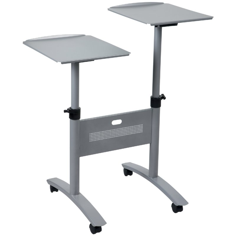 nobo multimediaprojectorwagen, zilver, hoogte verstelbaar 81-120 cm