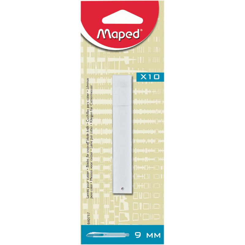 Maped lames de rechange cutter, 9 mm, 10 pièces