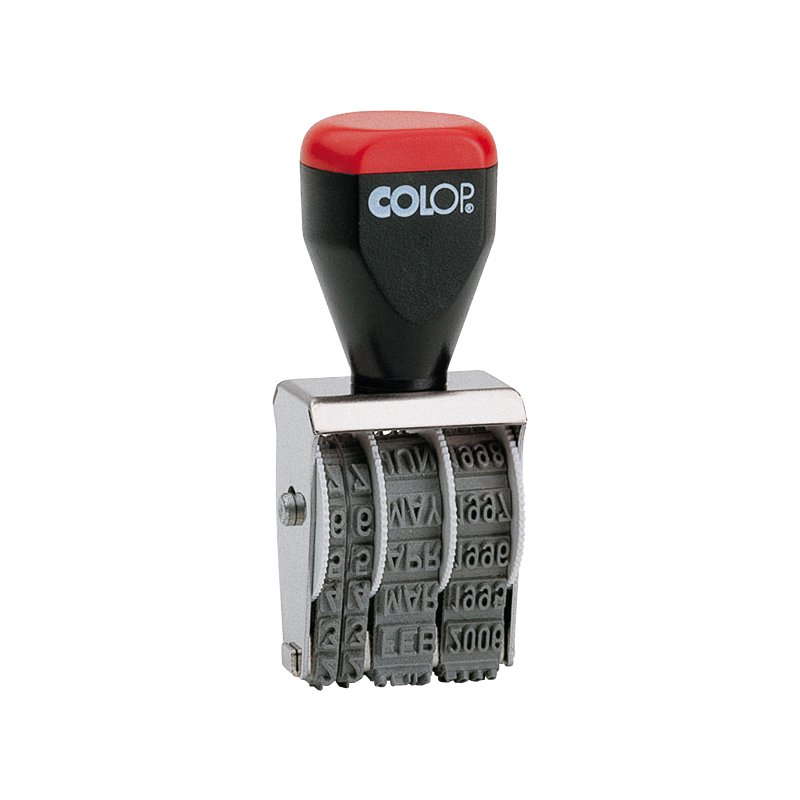 COLOP maandstempel met letters, 4 mm schrifthoogte, metalen behuizing