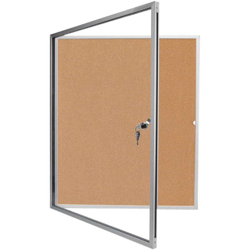 magnetoplan vitrine SP, 12 × A4, liège, verrouillable