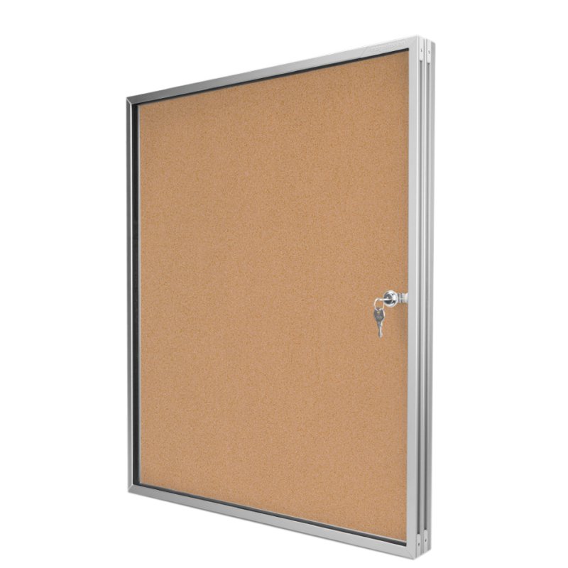 magnetoplan vitrine SP, 12 × A4, liège, verrouillable