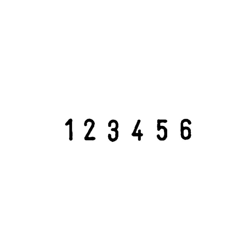 COLOP number stamp 04006, 6-digit, 4 mm character height