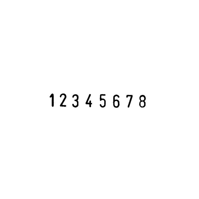 COLOP number stamp 04008, 8-digit, 4 mm character height