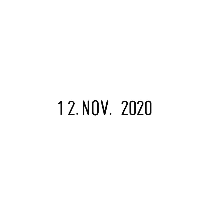 COLOP maanddatumstempel 05000, maanden in letters, schrifthoogte 5 mm