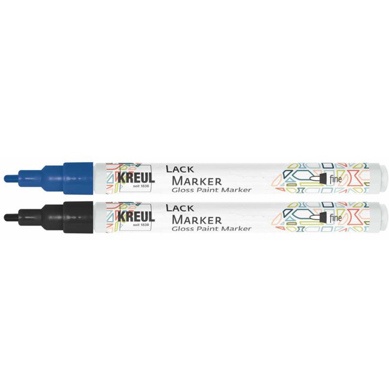 KREUL marqueur de peinture fine, jaune, 1,0-2,0 mm