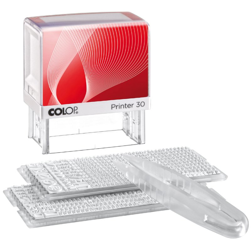 COLOP DIY text stamp set Printer 30/2, 18×47 mm, self-inking