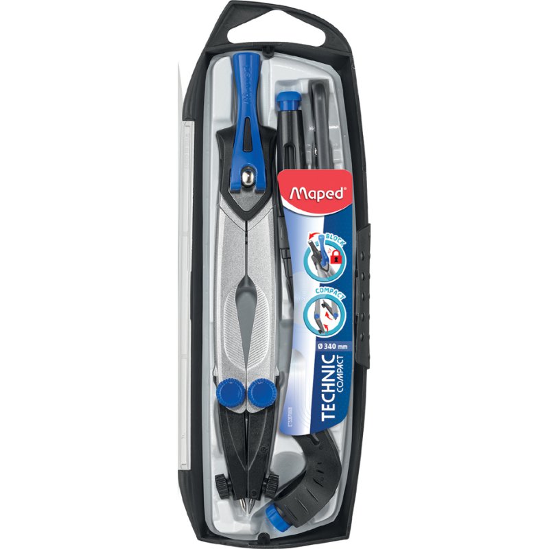 Maped Technic compas, 5 pièces, 150 mm, diamètre max 360 mm