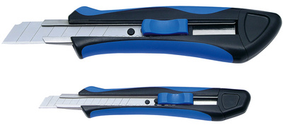 WEDO Profi-Cutter Premium Soft-Cut, 9 mm mesje, zwart/blauw