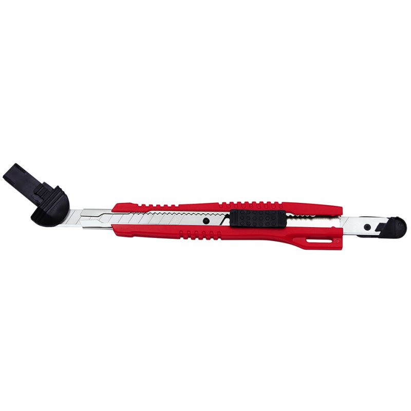 WEDO couteau de coupe professionnel, lame 18 mm, rouge/noir, plastique ABS