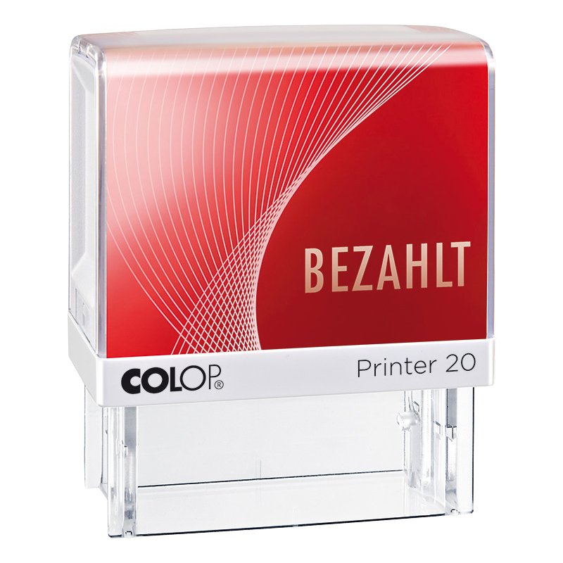 COLOP tekststempel printer 20 'Geboekt', zelfinkleurend, 14×38 mm