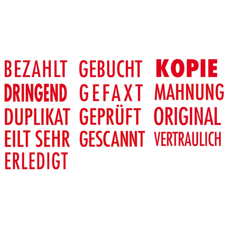 COLOP tekststempel printer 20 'Geboekt', zelfinkleurend, 14×38 mm