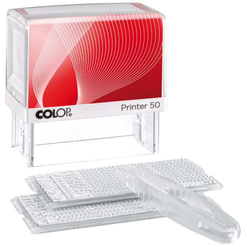 COLOP hand stamp maker DIY set Printer 50/2, 30×69 mm, self-inking