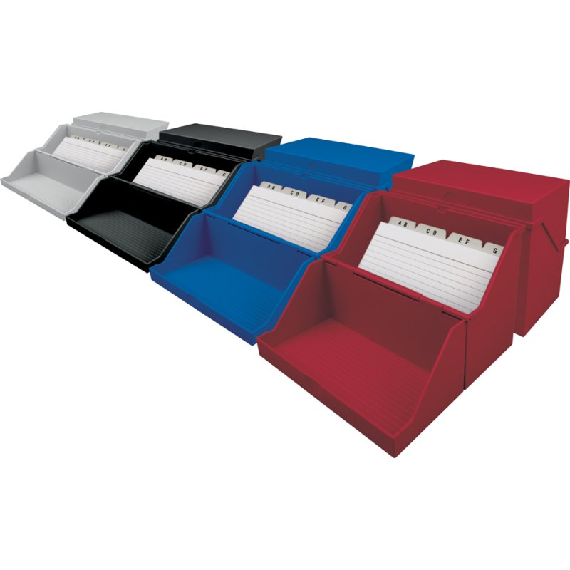 helit kaartenbak the index A5 dwars, zwart, 500 kaarten