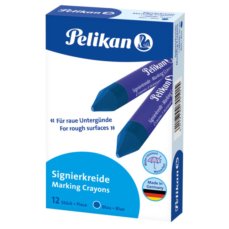 Pelikan krijtstift, geel, 13,5 mm diameter, 12 stuks