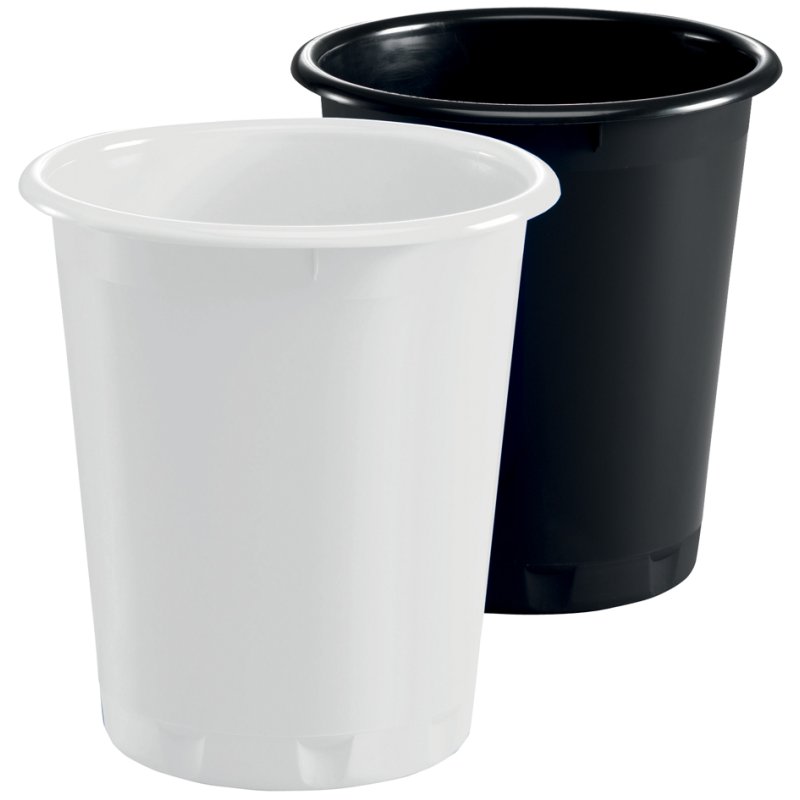 DURABLE poubelle BASIC, plastique, noir, 13 litres