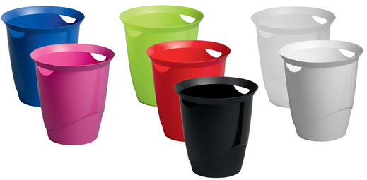 DURABLE prullenbak TREND, 16 liter, rond, groen