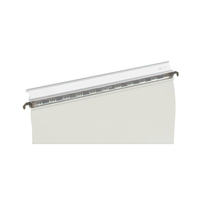 ELBA bandes de classement vertical, blanc vierge, 318×13 mm, 200 pièces